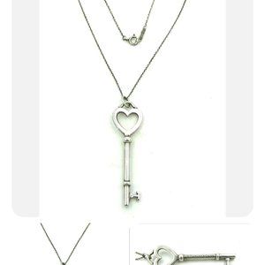 Tiffany key pendant necklace